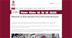 Desktop Screenshot of parkhotelbrussels.be