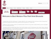 Tablet Screenshot of parkhotelbrussels.be